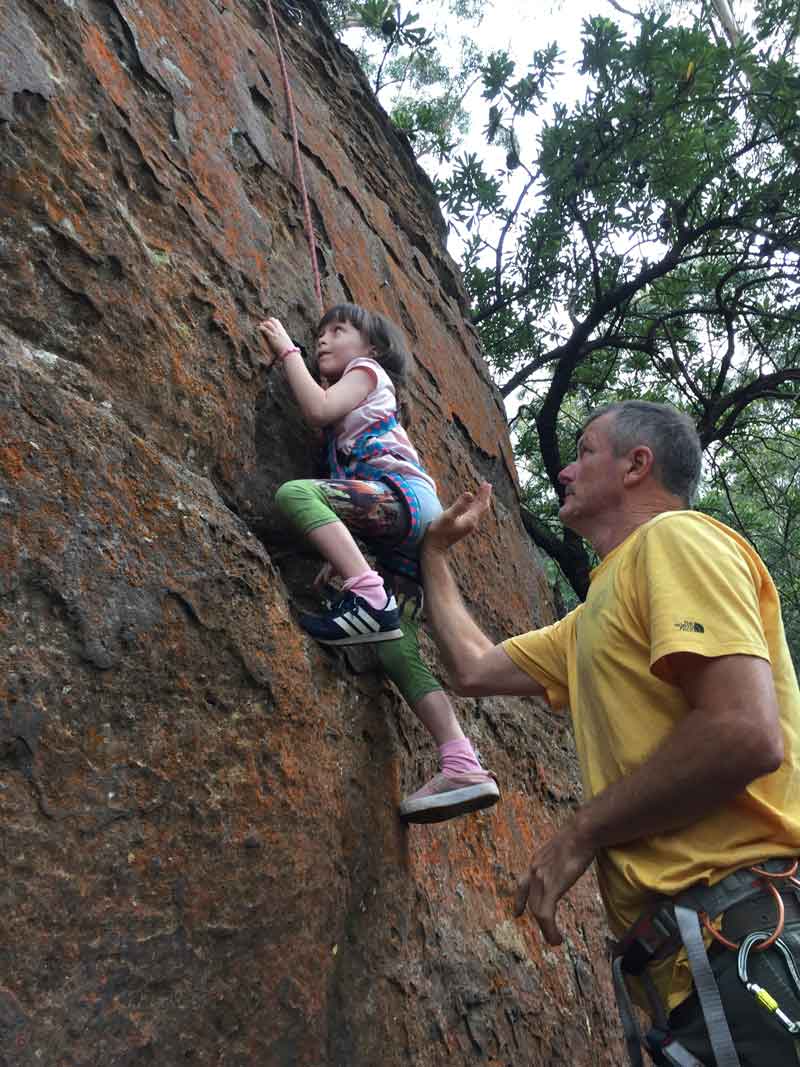 rock climbing