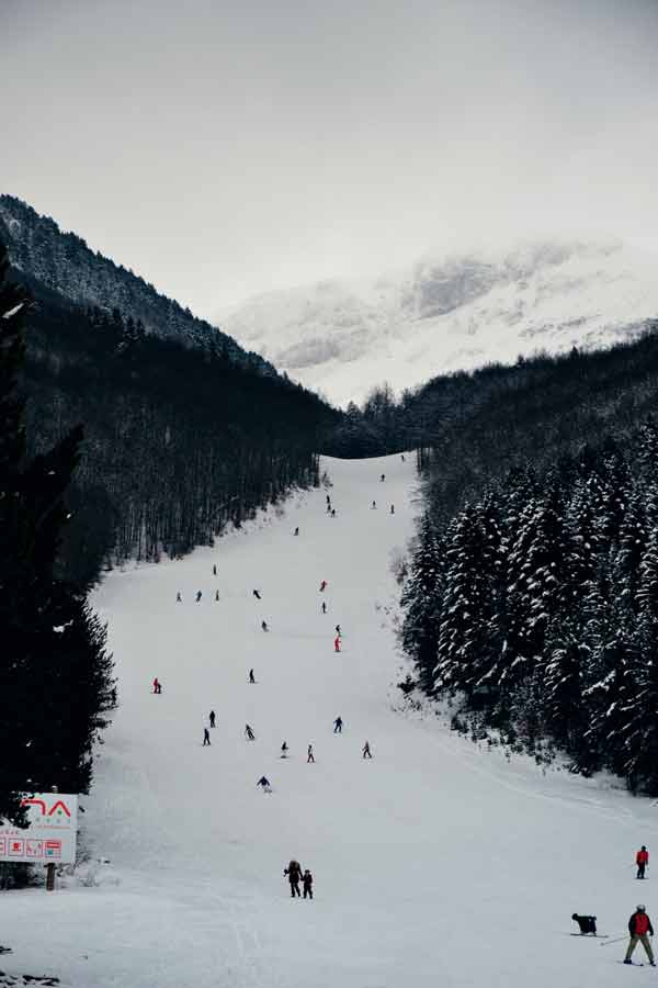 downhill skiing