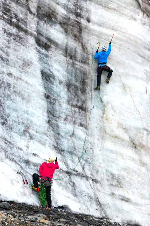 ice climbing